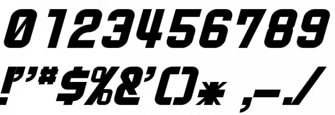 HNkani-Italic Font OTHER CHARS