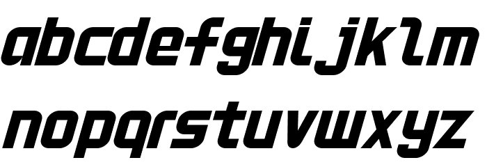 HNkani-Italic Font LOWERCASE