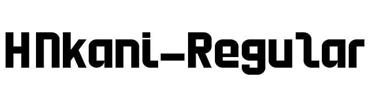 HNkani-Regular  Скачать бесплатные шрифты