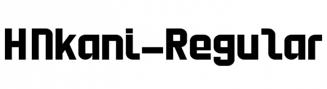 HNkani-Regular  Frei Schriftart Herunterladen