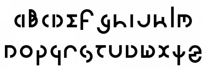 hngl Schriftart Groß