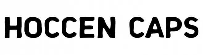 HOCCEN CAPS  Descarca Fonturi Gratis