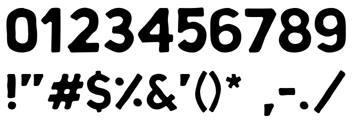 HOCCEN CAPS Font OTHER CHARS