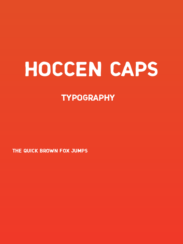 HOCCEN CAPS Poster