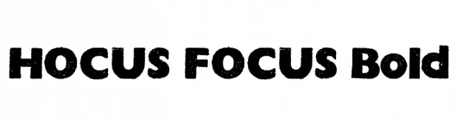HOCUS FOCUS Bold  免费字体下载