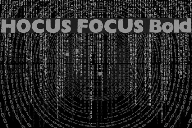 HOCUS FOCUS Bold خط examples