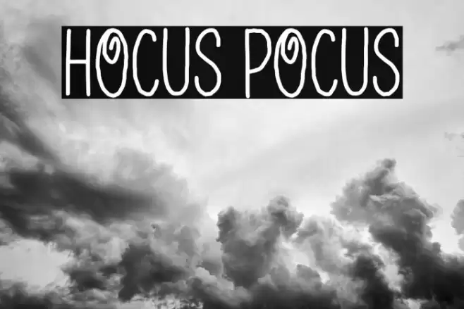 HOCUS POCUS Font examples