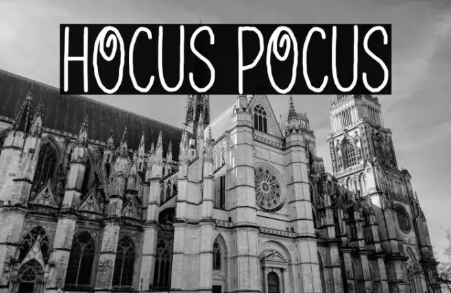 HOCUS POCUS Font examples