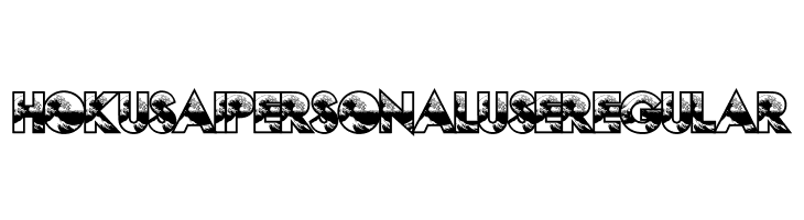 HOKUSAI PERSONAL USE Regular  免费字体下载