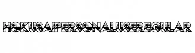 HOKUSAI PERSONAL USE Regular  Frei Schriftart Herunterladen