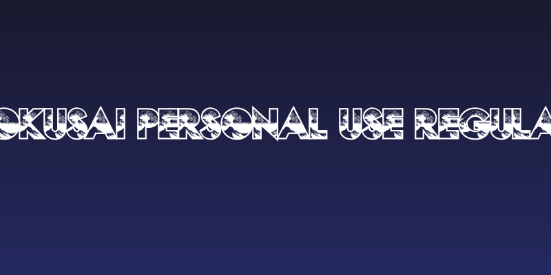 HOKUSAI PERSONAL USE Regular Social Header