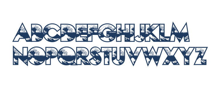 HOKUSAI PERSONAL USE Regular Lowercase