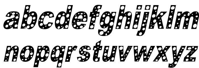 HOLE 2 cursive Font LOWERCASE