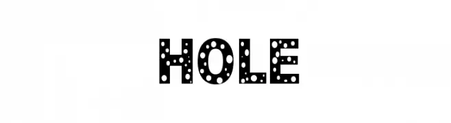 HOLE  Frei Schriftart Herunterladen