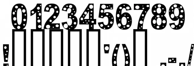 HOLE Font OTHER CHARS