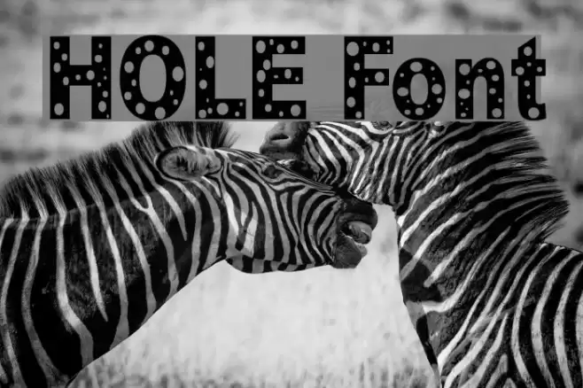 HOLE Font examples