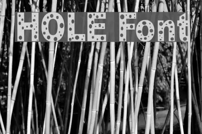HOLE Font examples