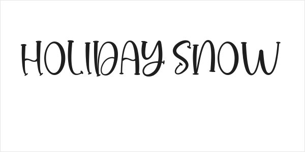 HOLIDAY SNOW Logo