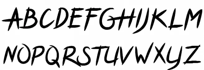HOLIDAYROUGH LICENSE Font UPPERCASE