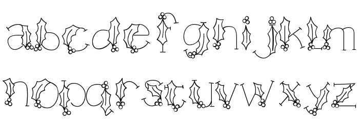 HOLLY&BERRIE Bold Font LOWERCASE
