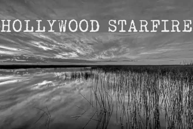 HOLLYWOOD STARFIRE Font examples
