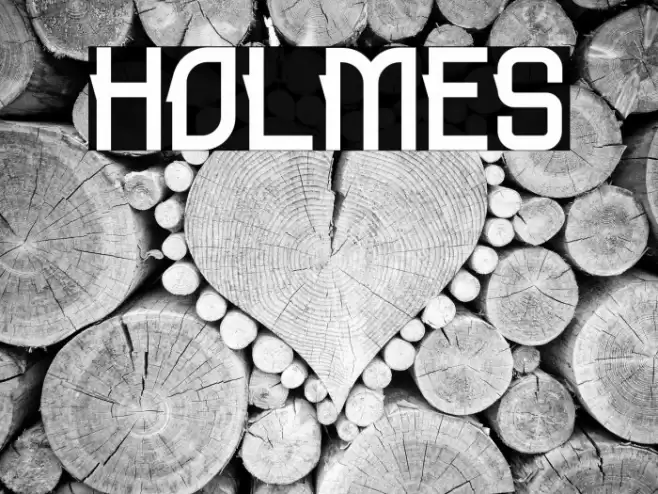 HOLMES Font examples