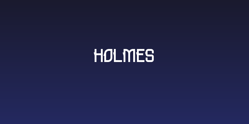 HOLMES Social Header