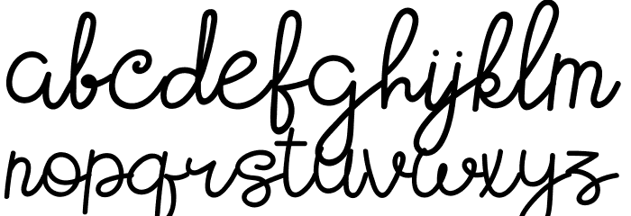 HOLY MOLLYN Font LOWERCASE