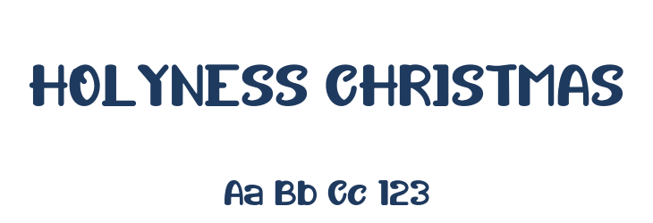 HOLYNESS CHRISTMAS Font Preview