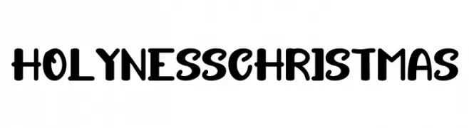 HOLYNESS CHRISTMAS フリーフォントのダウンロード