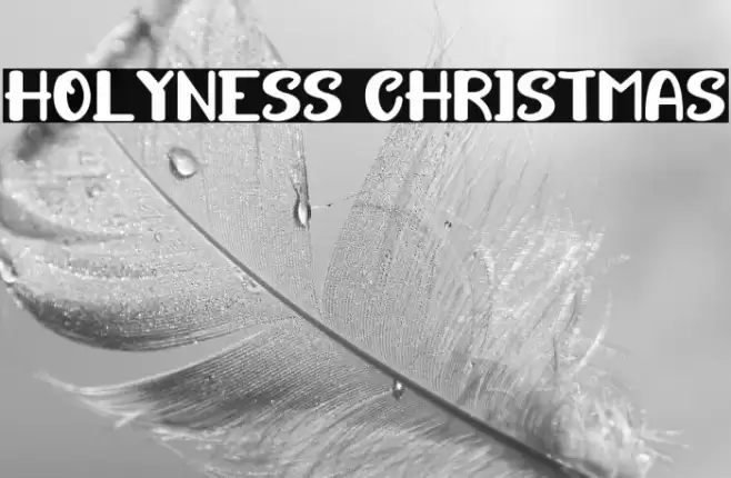 HOLYNESS CHRISTMAS Fonte examples