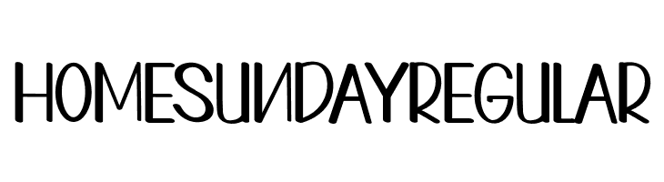 HOMESUNDAYRegular  नि: शुल्क फ़ॉन्ट्स डाउनलोड