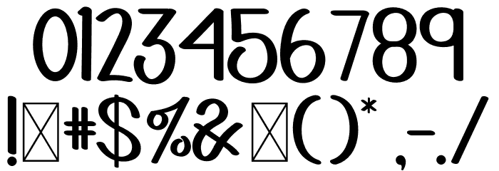 HOMESUNDAYRegular Font OTHER CHARS