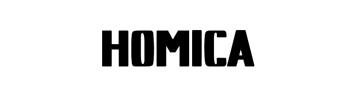 HOMICA  Free Fonts Download