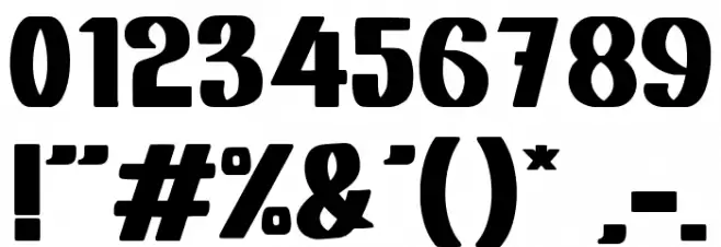 HOMICA Font OTHER CHARS