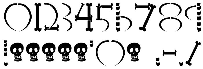 HONEBONE Ukokkei Font OTHER CHARS