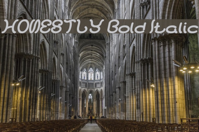 HONESTLY Bold Italic Font examples