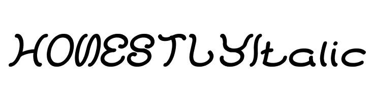 HONESTLY Italic  font caratteri gratis