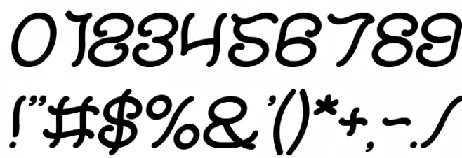 HONESTLY Italic Font OTHER CHARS