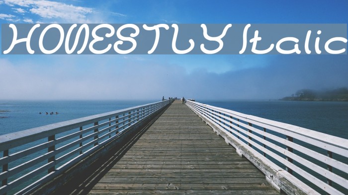 HONESTLY Italic Example 2