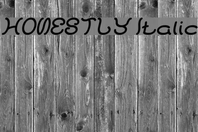HONESTLY Italic Font examples