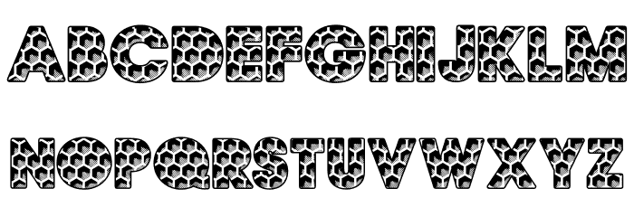 HONEYCOMB BIG PERSONAL USE Regular Font LOWERCASE