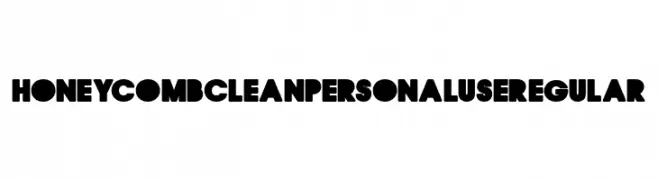 HONEYCOMB CLEAN PERSONAL USE Regular  تنزيل الخطوط