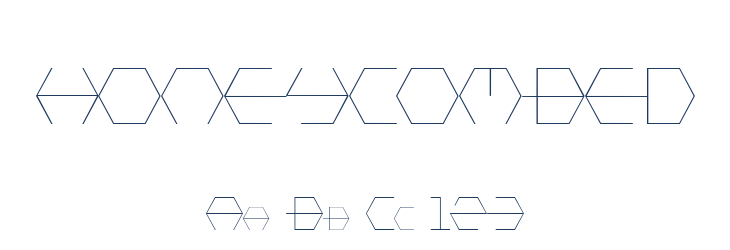 HONEYCOMBED Font Preview