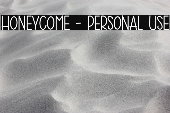 HONEYCOME - Personal Use Example 1