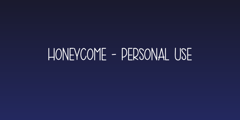 HONEYCOME - Personal Use Social Header