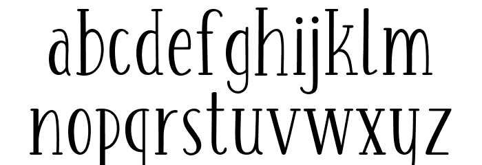 HONEY&JAM Regular Font LOWERCASE