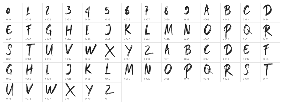 HONGKONG-Regular Character Map