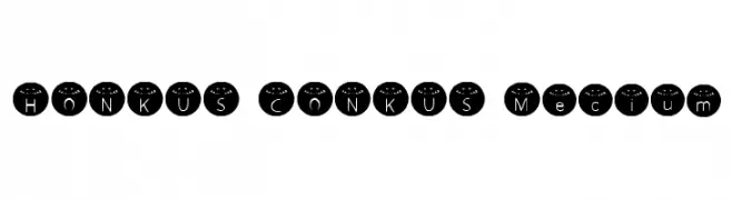 HONKUS CONKUS Medium  नि: शुल्क फ़ॉन्ट्स डाउनलोड