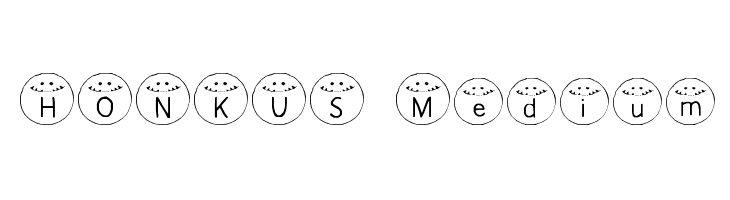 HONKUS Medium Font